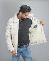 Men's Classic Puffer Jacket with Plush Fur Collar